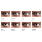 QUEEN'S TWINS μηναίοι έγχρωμοι φακοί επαφής contact lenses monthly replacement