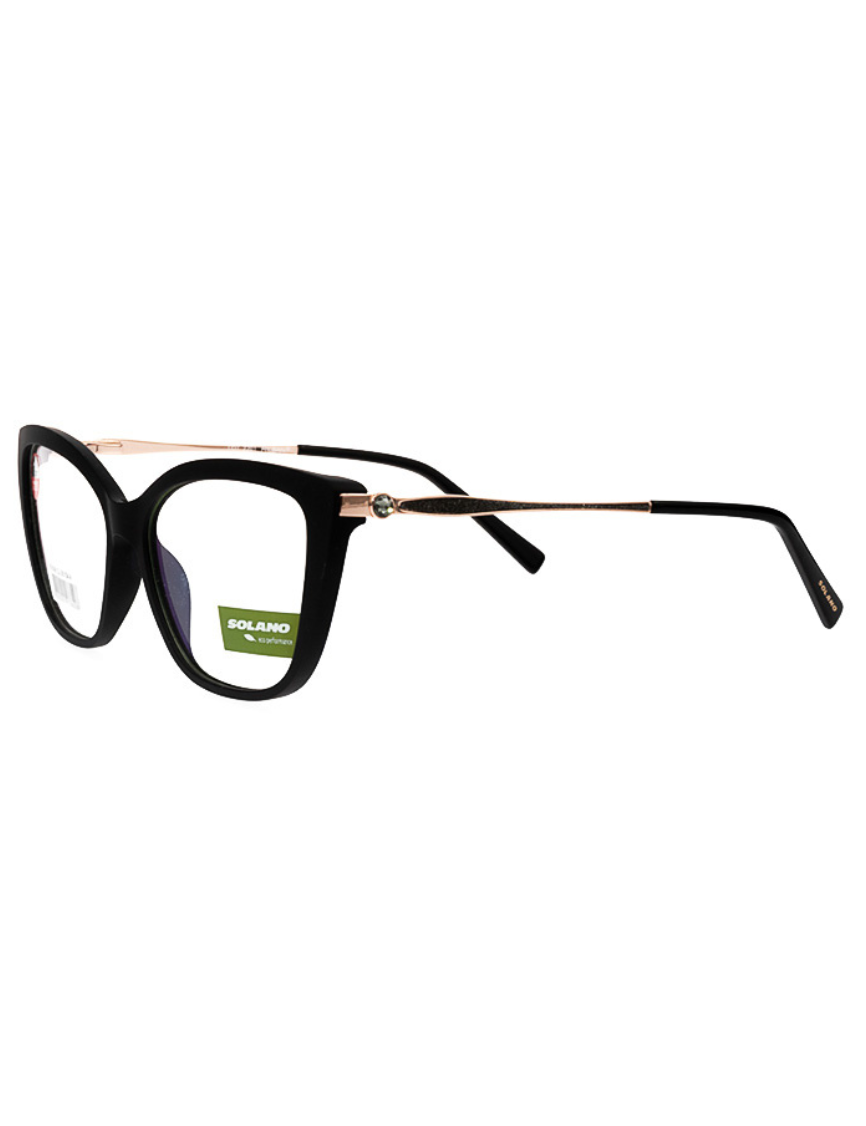 Solano German Eyeglasses Online Buy Solano Eyewear CL-7224 German Design  Black Tile Finish At