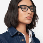 Tommy Hilfiger TH 2231 PJP Γυαλιά οράσεως γυναικεία πεταλούδα μπλε μπορντό