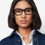 Tommy Hilfiger TH 2231 PJP Γυαλιά οράσεως γυναικεία πεταλούδα μπλε μπορντό